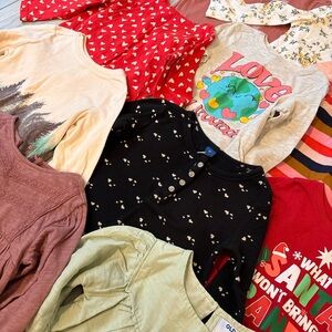 Toddler Girl 2T Long Sleeved Shirt bundle